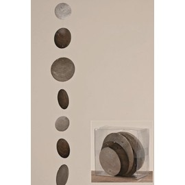 Boltze Hänger, Girlande Capiz Country in grau aus Perlmutt, Länge ca. 180 cm