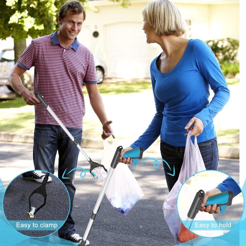 2-Pack Grabber Tool, 32" Long Reacher Grabber Pickup Tool, Trash