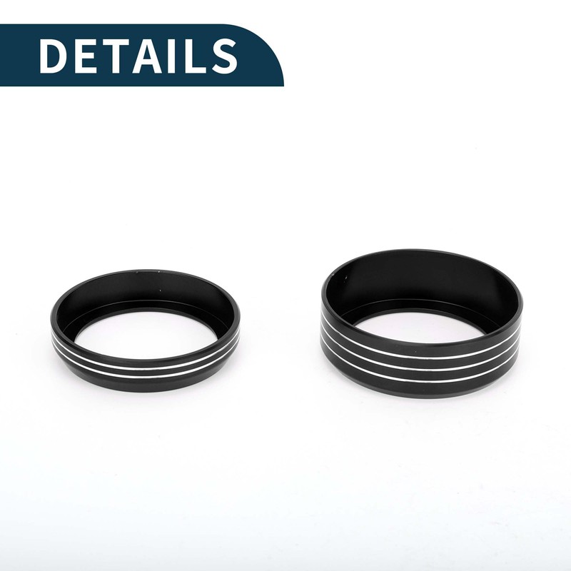 TUCKBOLD Media Volume Gear Shift Control Switch Knob Cover Ring