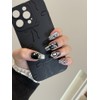 Luxury Nail Black Antique Cameo - M-Ballerina / 럭셔리네일 블랙