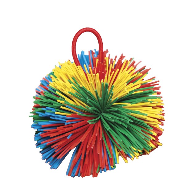 Sportime Rub-R-String Ball, 3-1/2 Inches, Multicolored