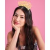 xo, Fetti Gold Birthday Girl Headband - Fits Adult +