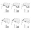 6 Pcs Mini Latch, Touch Release Catch Latch, Metal Automatic