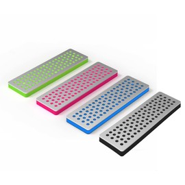 JustJoy Ski & Snowboard Edge Tuning Diamond Stone Set (4-Piece) | 240, 360, 500, 1000 Grit Sharpening Kit | Removes Burrs, Rust & Polishes for Ice Grip