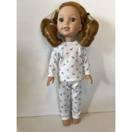 Handmade Pajamas Fits 14.5” AG WellieWishers Glitter Girls Doll Clothes Handmade New