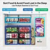 iSPECLE Deep Freezer Organizer Bins - 3 Pack Large Freezer
