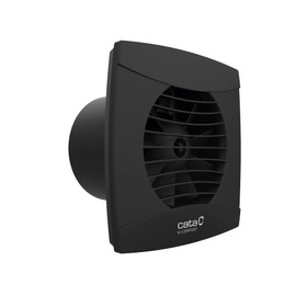 All CATA UC-10 Standard Turbine Diameter 100 Toilet Bathroom Fan 110 m³/h 26 dB (A) Ceiling Wall Mounting (Black)