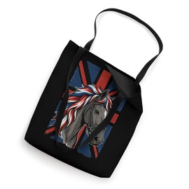 Patriotic Police Horse UK Flag Mounted Patrol Tote Bag
