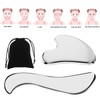 Landrain Gua Sha Stein Edelstahl, Gua Sha Schaber Faszien Tool