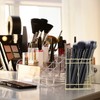 Relaxdays Pen Holder Angular, Modern Decorative Design, Make-up Brush Organiser,