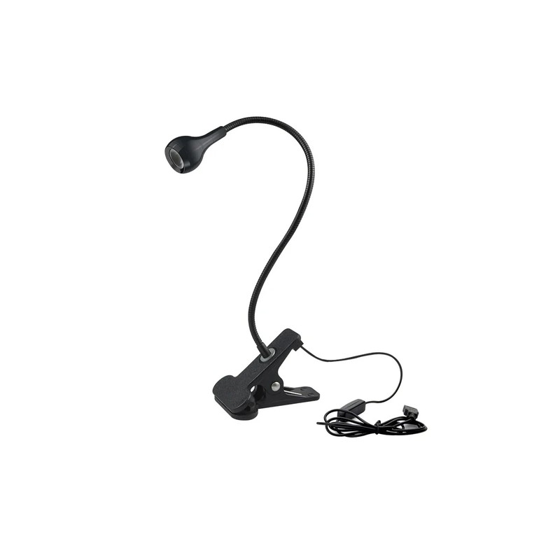 Flexible USB LED Clip-On Reading Light with 360° Gooseneck and