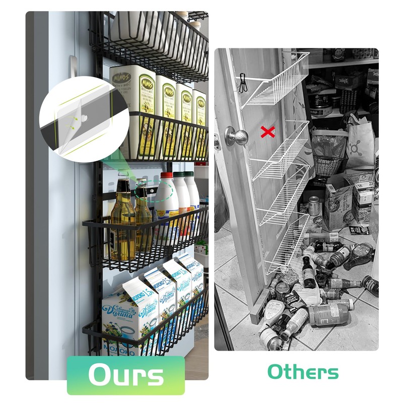 Mefirt Over The Door Pantry Organizer, Pantry Organization and Storage,