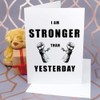 Large (A4) 'Stronger Today, Unbreakable Tomorrow' Blank Greeting Card (GC00068630)