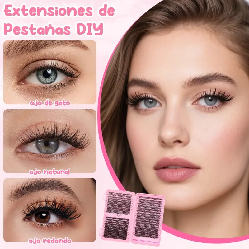 Juego De Pestañas Postizas, Extensiones De Pestañas, 30d-50d