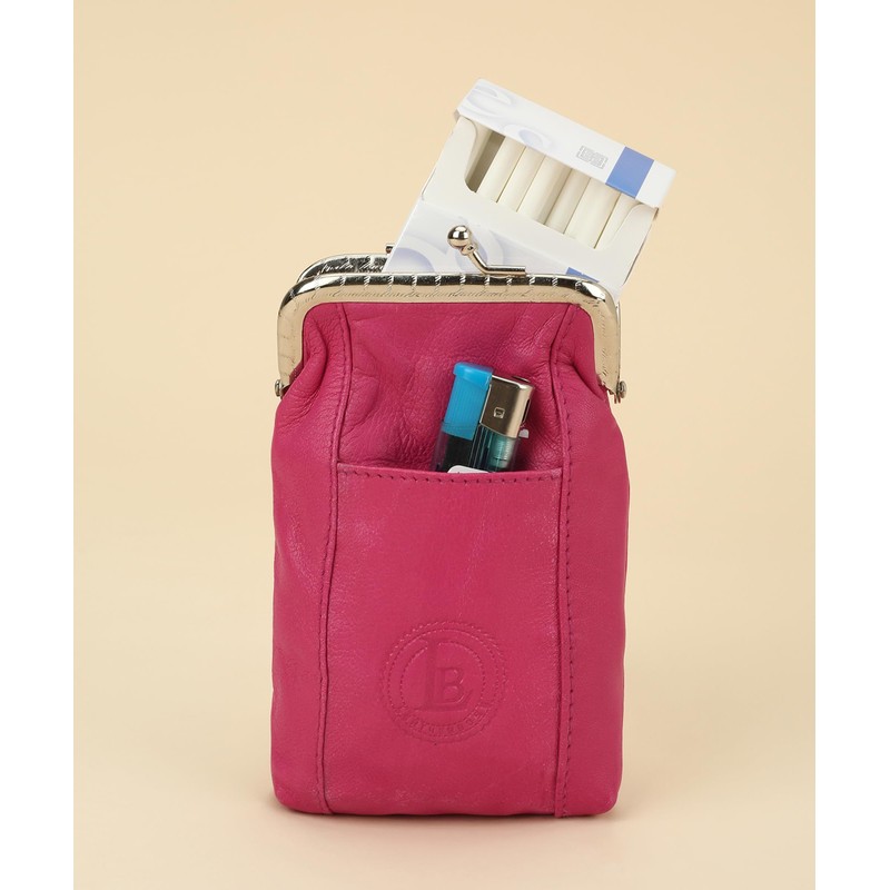 Leather Cigarette Case Pack Holder Regular or 100's Lighter Pocket