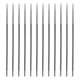 ECSiNG 12Pcs Round Chainsaw File Steel Chain Saw File Sharpener Accessories for 0.325 Medium Saws Chainsaw Sharpening File 4.8mmx200mm Silver
