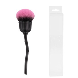 Makeup Brush, Cute Mushroom shape brush head, Fluffy nanofiber brush head, Moderately pick up powder, Wooden Handle has piano paint technology, suitable for face, Fondation Brush