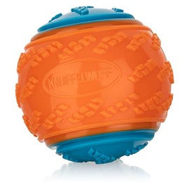 Knuffelwuff Rubber Dog Toy Squeaky Ball 9 cm - Floating Dog Fetch Ball for Small and Large Dogs, Tooth-friendly Material - Ideal for Active Games and Outdoor Training