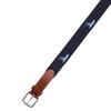 vineyard vines Sportfisher Embroidered Canvas Club Belt, Nautical Navy, 42