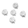 DHRUVS COLLECTION 925 Silver Combo of 5 Lotus Flower for