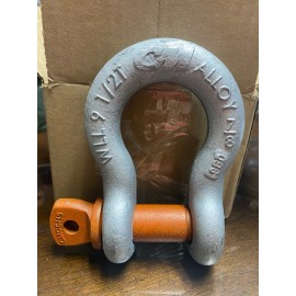 COLUMBUS MCKINNON CM COLUMBUS MCKINNON Screw Pin Anchor Shackle 7/8" Bail Size, 2 Ton M653A-G
