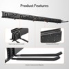 Waturis Garage Organizer - 64 Inch Wall Mount Tool Storage,