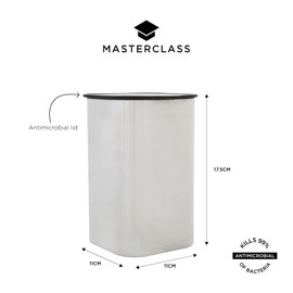 MasterClass 17cm Stainless Steel Antimicrobial Storage Container with Protective Case