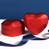 Spldsun Ring Box Heart Shape, Velvet Ring Box, Wedding Ring
