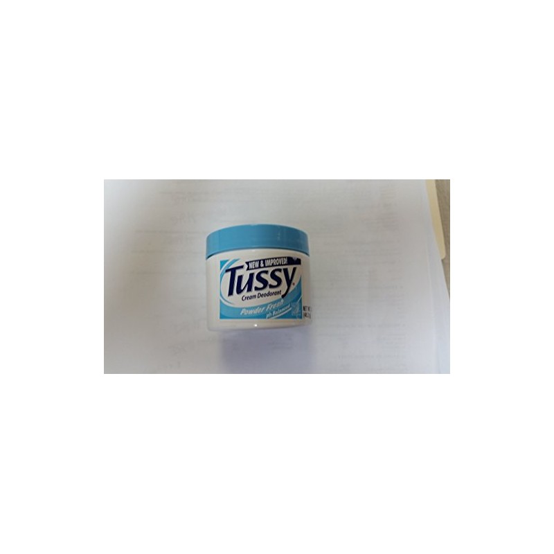 Tussy Deodorant Cream, Powder Fresh- 1.7 oz (3 Pack)