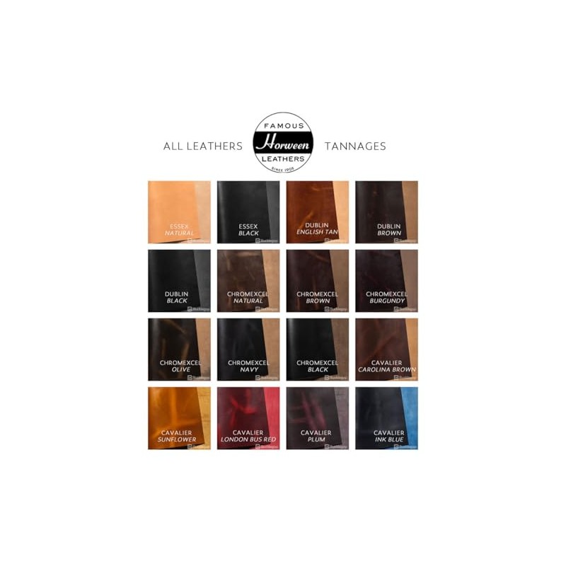 Leather Coasters, Horween Dublin, Circle, Brown Nut (4pc set)