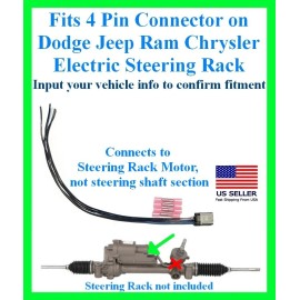 fits Ram Dodge Jeep Chrysler Power Steering Rack Electric Connector Wiring Motor