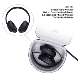 XANAD Case for Beat Headphones, Fit Beats Solo3/Solo2/Solo Pro/Studio3 Wireless Noise Cancelling On-Ear Headset - Tavel Storage Bag