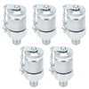 5Pcs Hydraulic Testing Adapter Thread Test Coupling Connectors Pressure Measuring