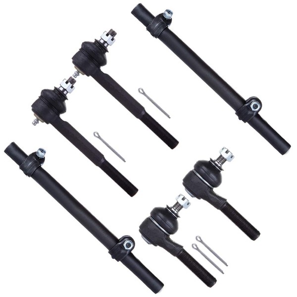 SCITOO 6pcs Suspension Kit Front 2 Inner 2 Outer Tie