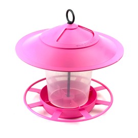 etree Easy Clean Hanging Lantern Bird Feeder (2023 Design) - Prevent Disease & Protect Wildlife Pink Pack of 1