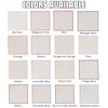 Hell Blues Natural Linen Pocket squares with Contrast Color Stitch,