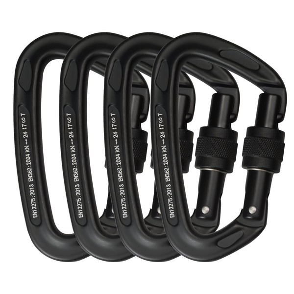 VLMFPR 24kN UIAA Certified - D Shaped Screw Lock Heavy