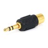Monoprice 107147 3.5mm Stereo Plug to RCA Jack Adaptor, Gold