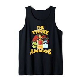 The Three Amigos Tequila Salt Lime Spanish Hombre Lover Tank Top