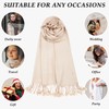 Achillea Large Soft Silky Pashmina Shawl Wrap Scarf in Solid
