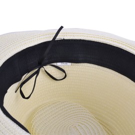 PAPER STRAW CRUSHABLE FOLDABLE SUMMER PANAMA FEDORA HAT WITH BAND IN 6COLOURS (MEDIUM(57CM), CREAM)