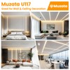 Muzata 10Pack 3.3FT/1M Plaster-In LED Channel Trimless Recessed LED Strip