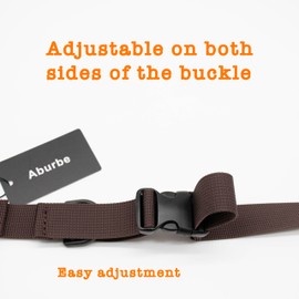 Backpack Chest Strap, Universal Add on Adjustable Sternum Strap, School Chest Belt Replacement, with Heavy Duty Quick Release Buckle Clip, for Travel, Hiking, Camping, Brown