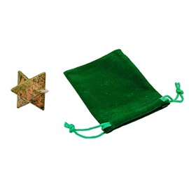 Natural Six Pointed Star Shaped Stone Merkaba Sacred Protection Meditation Energy Generator Healing Chakra 2.5cm (Unakita)