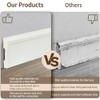 8 Pcs Wall Baseboard Molding Trim 47.2 x 3.15 in,