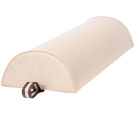Master Massage 6"x26" Large Half Round Bolster Pillow – Cream, Semi-Round Cushion for Massage Tables, Yoga, and Physical Therapy
