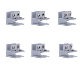 Zinc Alloy Glass Clip Ideal Metal Wall/Post Bracket Mount Holder for Glazing, Handrails 6PCS