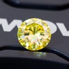 Loose Vivi Yellow 8 Hearts & Arrows Moissanite Gemstone Replacement