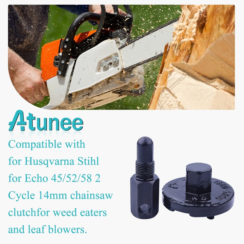 Atunee 14MM Piston Stop Chainsaw Clutch Flywheel Removal Tool Clutch