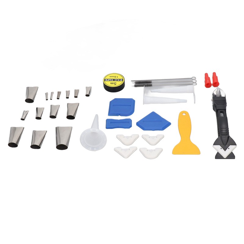 Caulking Finishing Tool Kit Stainless Steel Silicone Sealant Caulk Grout